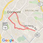 Armstrong 4 miles route map