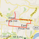 5 Mile Run route map