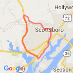 Long Larkingsville Loop route map