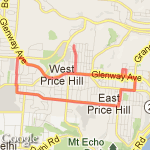 7 Mile Run route map