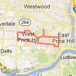9 Mile Run route map