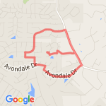 three miles route map