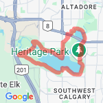 16km loop of the res starting at water park route map