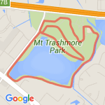 2.71 mile run Mount Trashmore route map