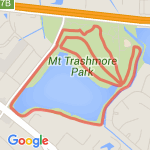 2.83 miles Mount Trashmore route map