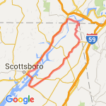 Blue Bridge Loop route map