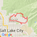 Bonneville Shoreline Trail route map