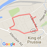 3.85 miles route map