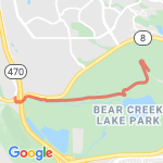 Morrison Conoco Bear Creek Dam 6.2-Mi. route map