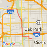 BERWING TO IRVING route map