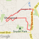 3 miles ends with hill route map