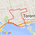 19 km Loop route map