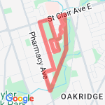 Warden woods with hill route map