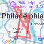 Epic Walk Philly Part 2 route map