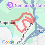 Alapocas less than 3 route map