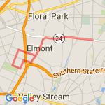 Hempstead turnpike loop route map