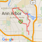 10 mile (hospital loop)  route map