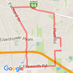 7 loop ellsworth and Packard  route map