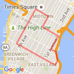 16 street to 43 street loop route map