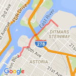 Astoria shoreline route map