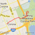 Unisphere Jog route map