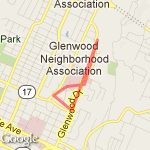 Glenwood Walk route map