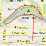 my  big 5 km route route map