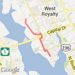 run to upton farm 2.86km route map