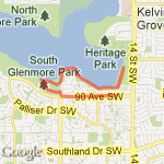 South Glenmore 5km Loop route map