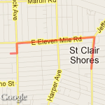 3.16 Miles to Jefferson route map