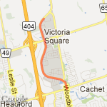 Woodbine By-Pass route map