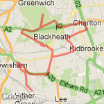6.88miles 11.08km route map