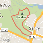 Santry Demesne route map