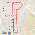 wyman park 1 route map