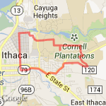 Ithaca Loop route map