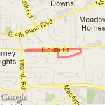 Quick Walk route map