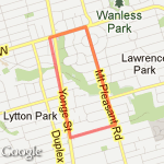Mt Pleasant Loop route map