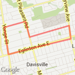 Run to the gym and back route map