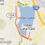 Judson to Lansing route map