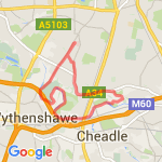 Burnage parkrun 11.5 route map