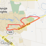 5 mile time trial route map