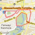 Fenway Challenge route map