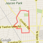 Vinsetta 2 Mile route map