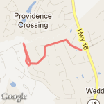 Parkhill to Pine Laurel route map