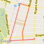 Crown Heights route map