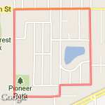 2 mile baldwin and 12th route map