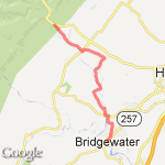 Bank to Cooper's Mtn route map