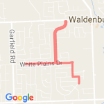 4.25 miles route map