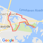 5 Miles through Pleasure House Point route map