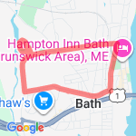 Congress/Washington Loop + Track route map